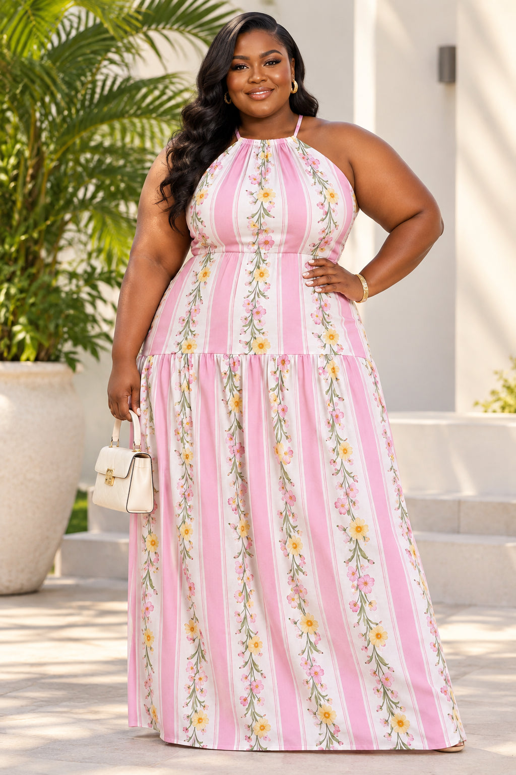 Plus Size Premium Crepe Dress-SIZE:44/50, 250GHS